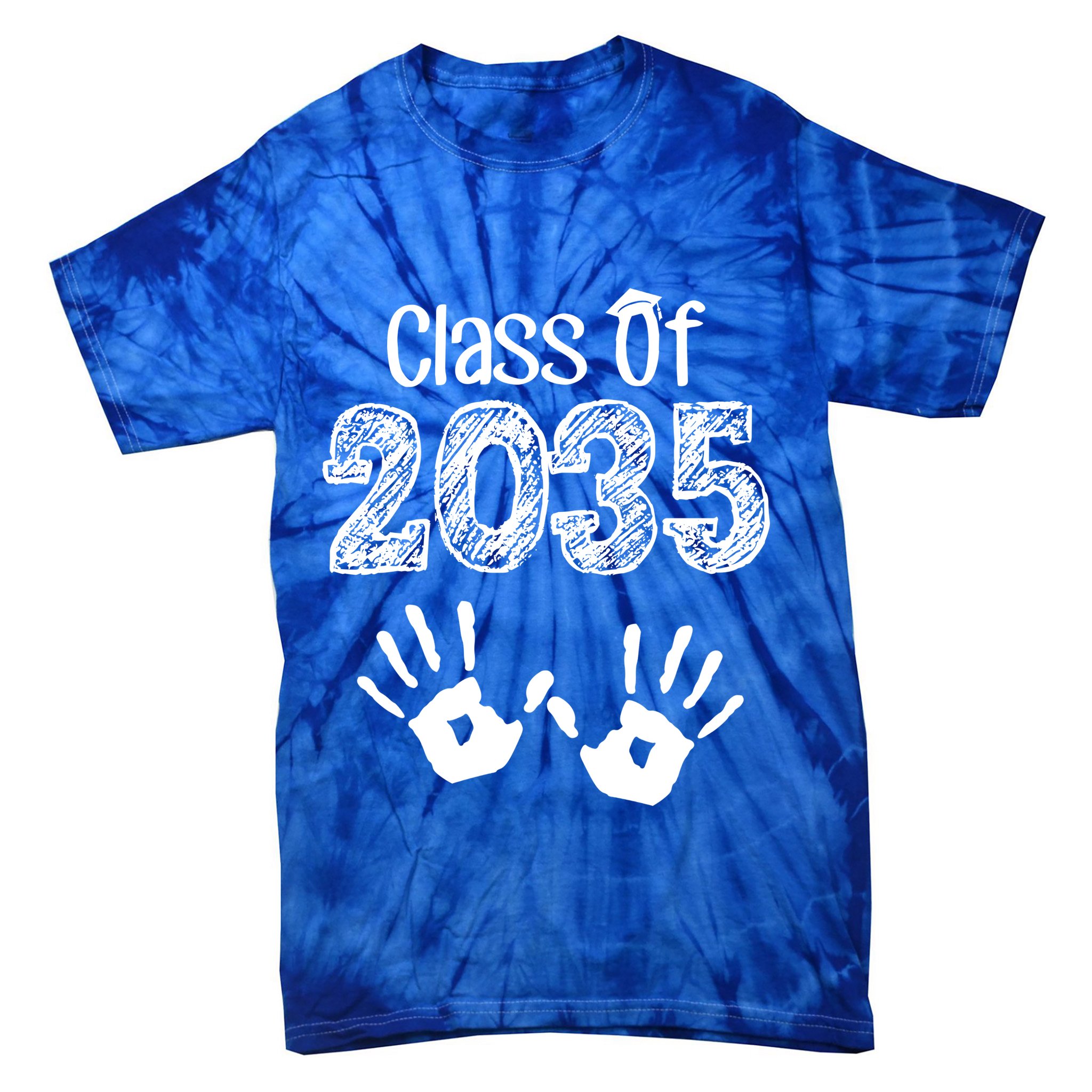 Class of 2035 Grow With Me Handprint Pre-K Tie-Dye T-Shirt