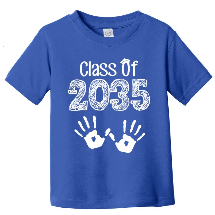 Class of 2035 Grow With Me Handprint Pre-K Toddler T-Shirt