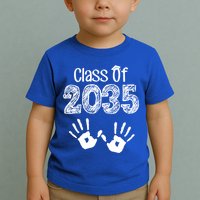 Class of 2035 Grow With Me Handprint Pre-K Toddler T-Shirt