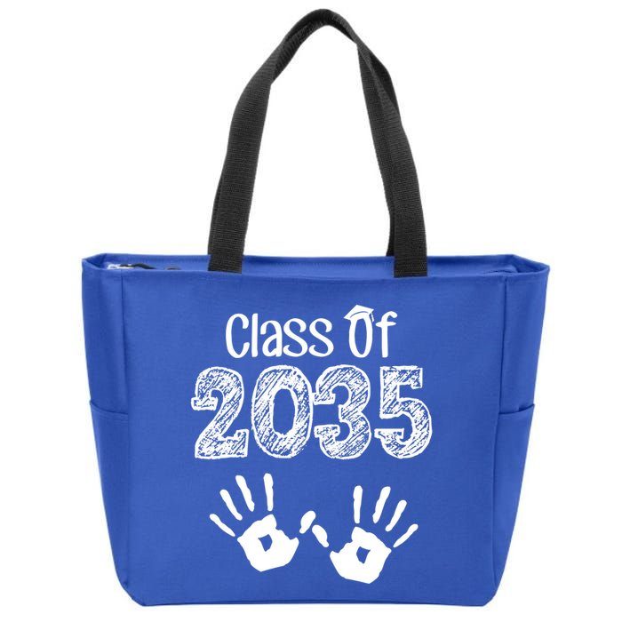 Class of 2035 Grow With Me Handprint Pre-K Zip Tote Bag