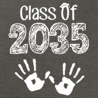 Class of 2035 Grow With Me Handprint Pre-K Cotton Canvas Backpack