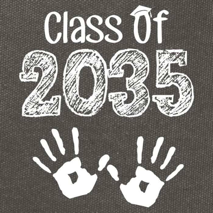 Class of 2035 Grow With Me Handprint Pre-K Cotton Canvas Backpack