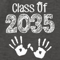 Class of 2035 Grow With Me Handprint Pre-K Vector Backpack