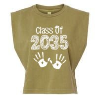 Class of 2035 Grow With Me Handprint Pre-K Garment-Dyed Women's Muscle Tee