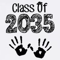 Class of 2035 Grow With Me Handprint Pre-K Garment-Dyed Sweatshirt