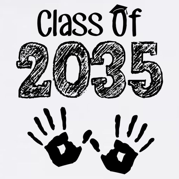 Class of 2035 Grow With Me Handprint Pre-K Garment-Dyed Sweatshirt