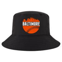 Classic Baltimore Skyline Baseball  Cool Comfort Performance Bucket Hat