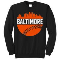 Classic Baltimore Skyline Baseball  Sweatshirt