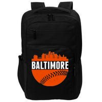 Classic Baltimore Skyline Baseball  Impact Tech Backpack