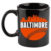 Classic Baltimore Skyline Baseball  11oz C Handle Ceramic Mug