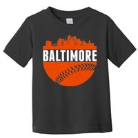 Classic Baltimore Skyline Baseball  Toddler T-Shirt