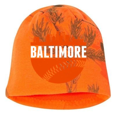 Classic Baltimore Skyline Baseball  Kati - Camo Knit Beanie