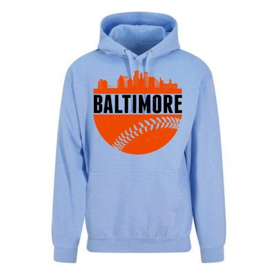 Classic Baltimore Skyline Baseball  Unisex Surf Hoodie