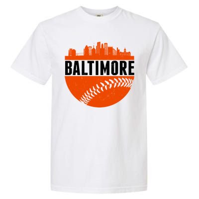 Classic Baltimore Skyline Baseball  Garment-Dyed Heavyweight T-Shirt