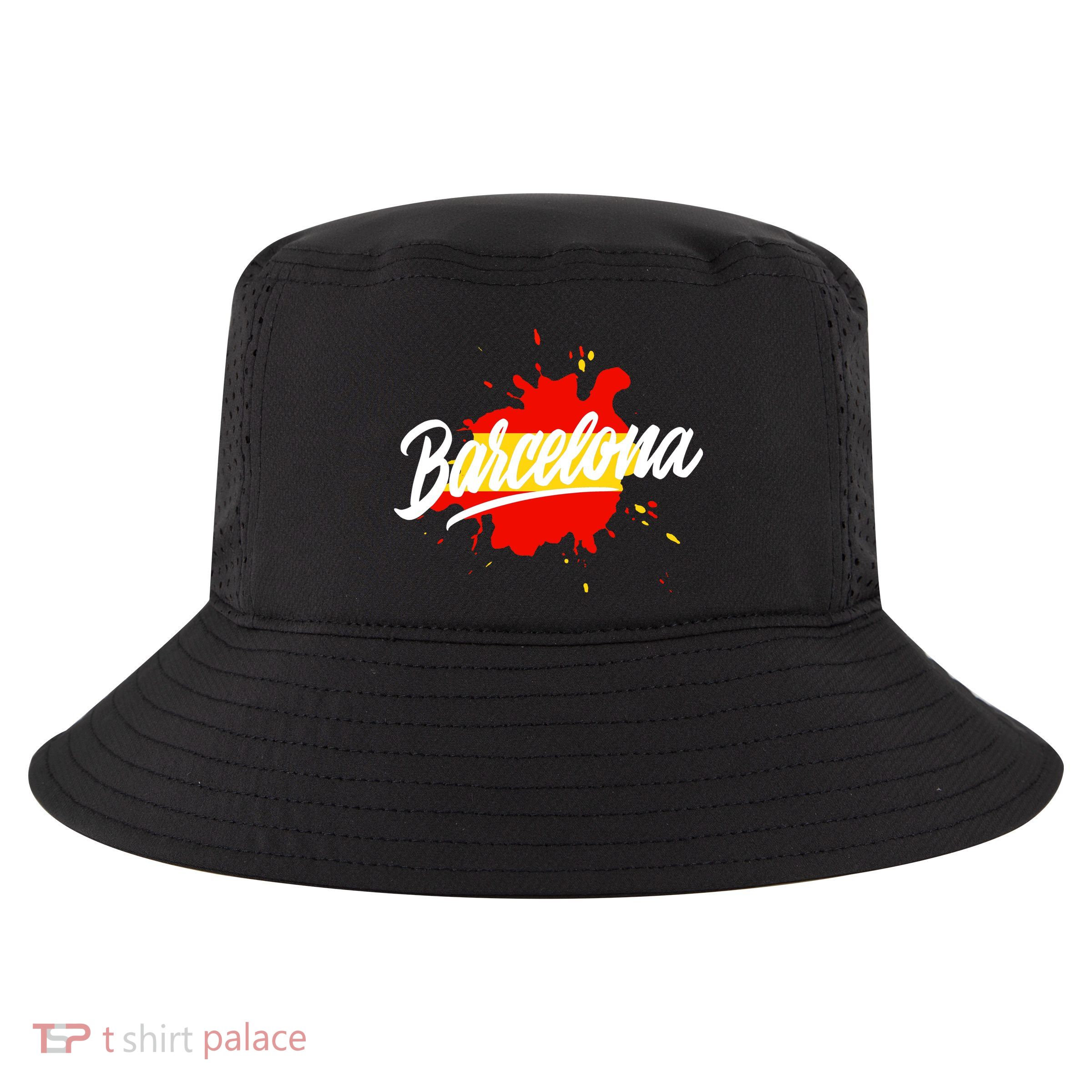 Classic Barcelona Flag Logo Cool Comfort Performance Bucket Hat