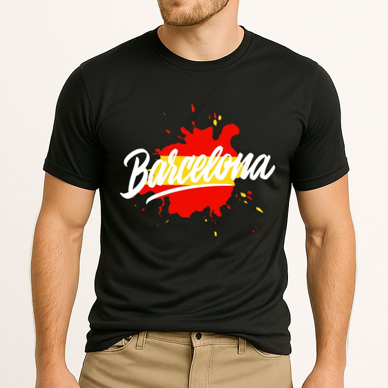Classic Barcelona Flag Logo Cooling Performance Crew T-Shirt