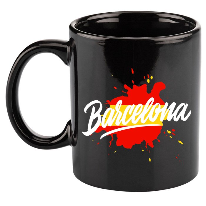 Classic Barcelona Flag Logo 11oz C Handle Ceramic Mug
