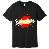 Classic Barcelona Flag Logo Premium T-Shirt