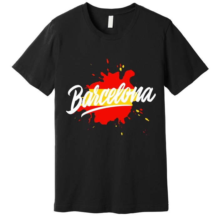 Classic Barcelona Flag Logo Premium T-Shirt