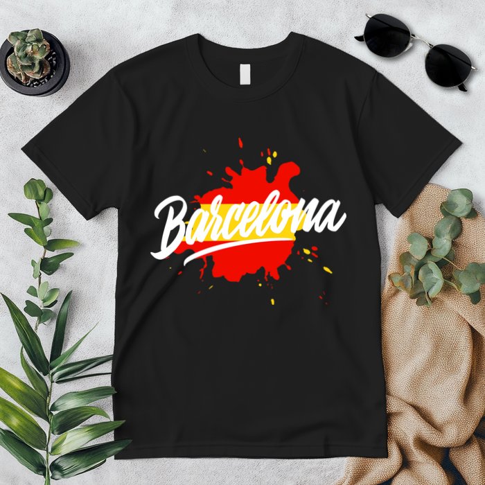 Classic Barcelona Flag Logo Premium T-Shirt