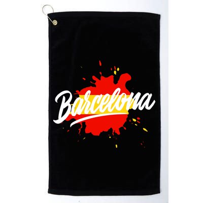 Classic Barcelona Flag Logo Golf Towel