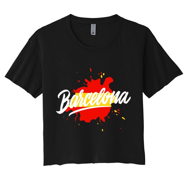 Classic Barcelona Flag Logo Crop Top