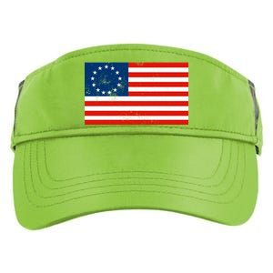 Classic Betsy Ross Flag Distressed  Adult Drive Performance Visor