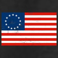 Classic Betsy Ross Flag Distressed  Adult Drive Performance Visor