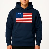 Classic Betsy Ross Flag Distressed  Hoodie