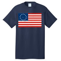 Classic Betsy Ross Flag Distressed  Tall T-Shirt