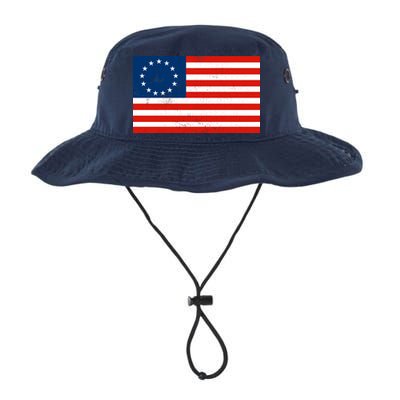 Classic Betsy Ross Flag Distressed  Bucket Hat