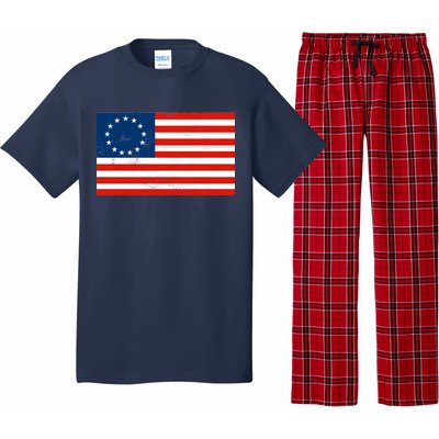 Classic Betsy Ross Flag Distressed  Pajama Set