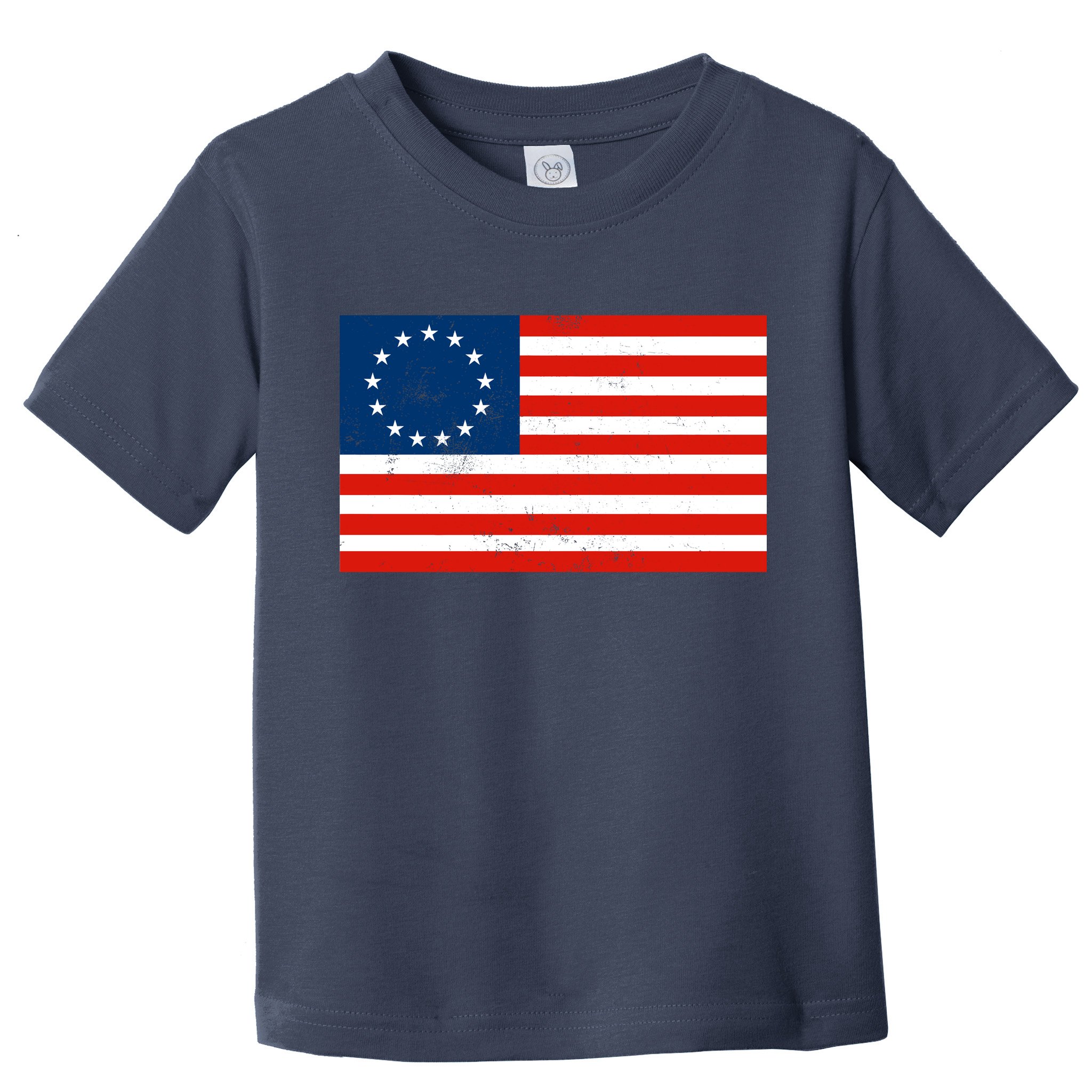 Classic Betsy Ross Flag Distressed  Toddler T-Shirt