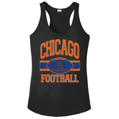 Classic Chicago IL Football Fan Logo Ladies PosiCharge Competitor Racerback Tank