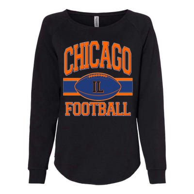 Classic Chicago IL Football Fan Logo Womens California Wash Sweatshirt