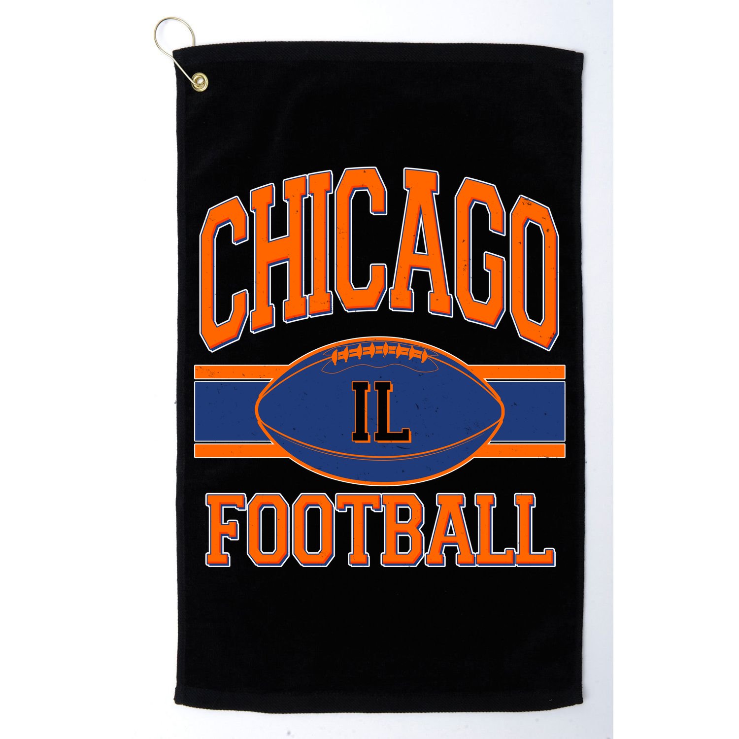 Classic Chicago IL Football Fan Logo Golf Towel