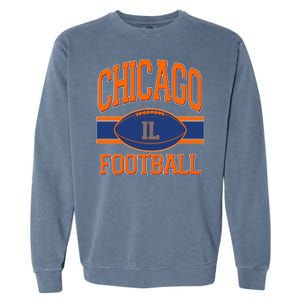 Classic Chicago IL Football Fan Logo Garment-Dyed Sweatshirt