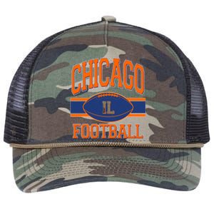 Classic Chicago IL Football Fan Logo Retro Rope Trucker Hat Cap