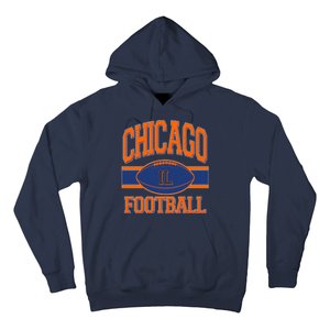 Classic Chicago IL Football Fan Logo Hoodie