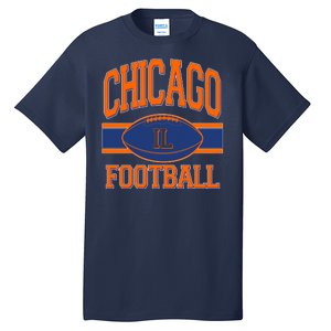 Classic Chicago IL Football Fan Logo Tall T-Shirt