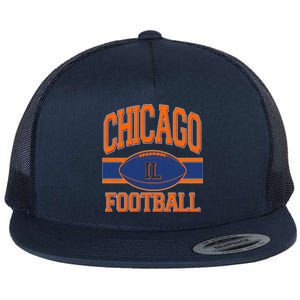 Classic Chicago IL Football Fan Logo Flat Bill Trucker Hat