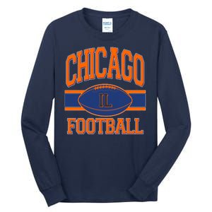 Classic Chicago IL Football Fan Logo Tall Long Sleeve T-Shirt