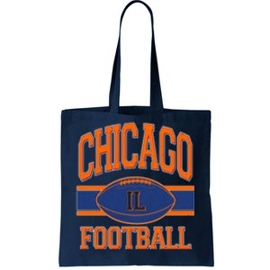 Classic Chicago IL Football Fan Logo Tote Bag