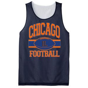 Classic Chicago IL Football Fan Logo Mesh Reversible Basketball Jersey Tank