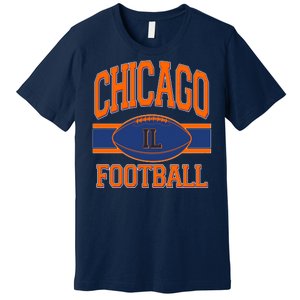 Classic Chicago IL Football Fan Logo Premium T-Shirt