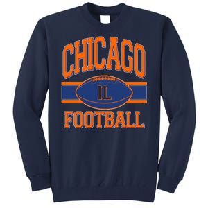 Classic Chicago IL Football Fan Logo Tall Sweatshirt