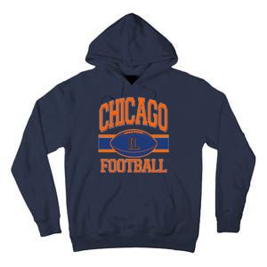 Classic Chicago IL Football Fan Logo Tall Hoodie