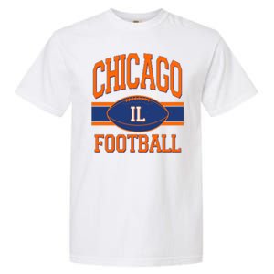 Classic Chicago IL Football Fan Logo Garment-Dyed Heavyweight T-Shirt