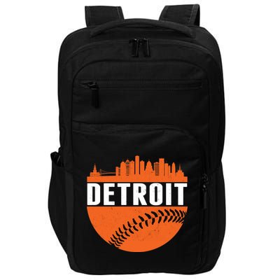 Classic Detroit Skyline Baseball  Impact Tech Backpack