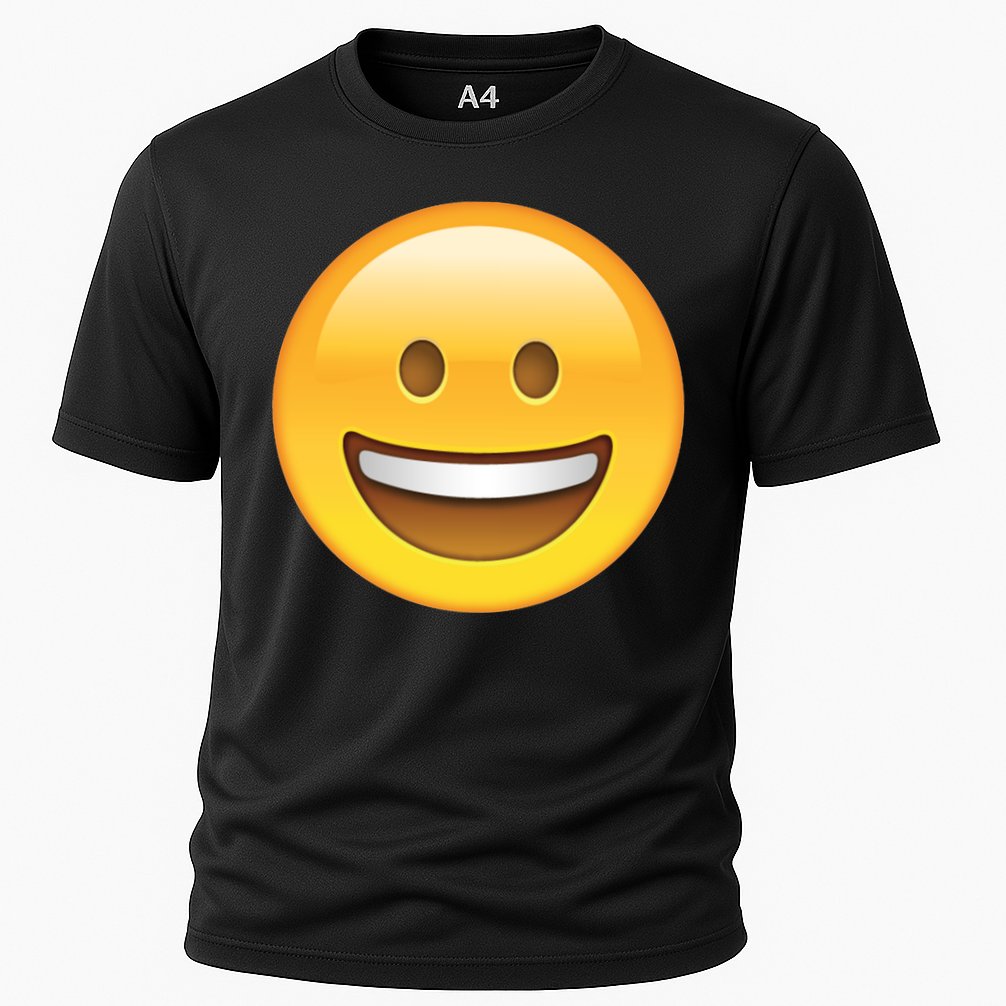 Classic Emoji Smiley Face Cooling Performance Crew T-Shirt